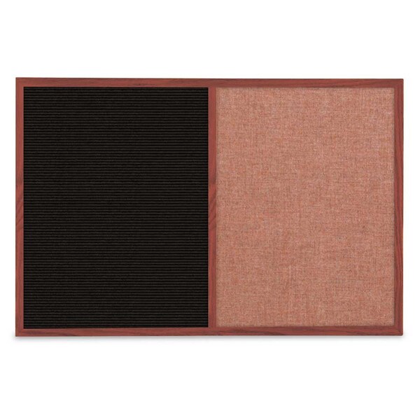 Slim Style Indoor Enclosed Corkboard, 36